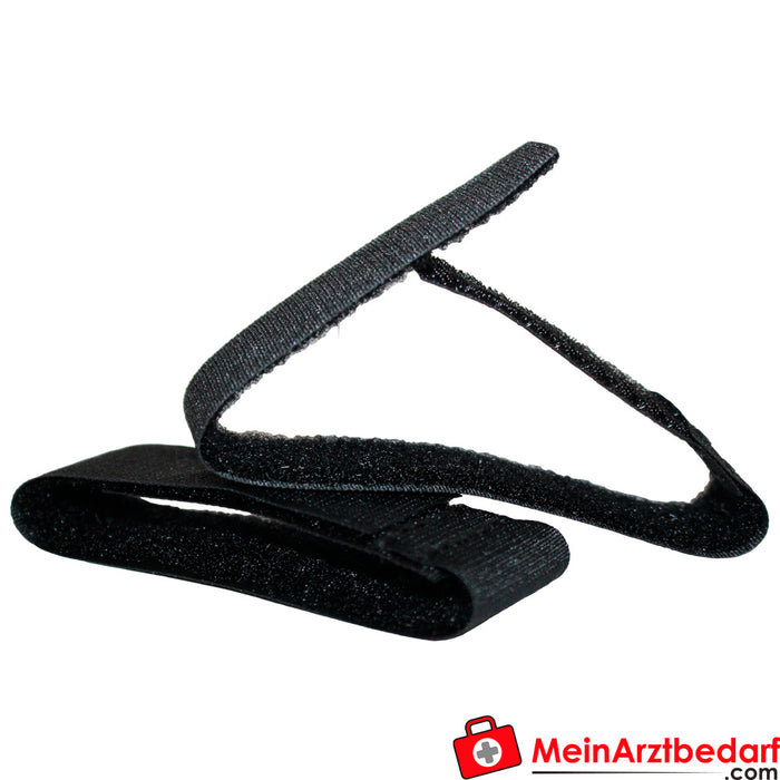 TEE-UU Correas de velcro para tirantes, juego de 2 - negro