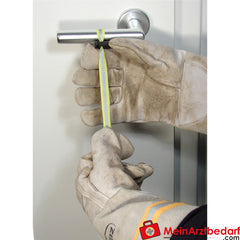 TEE-UU CHECKER Türkennzeichnungsband, 5er-Set - gelb/silber.