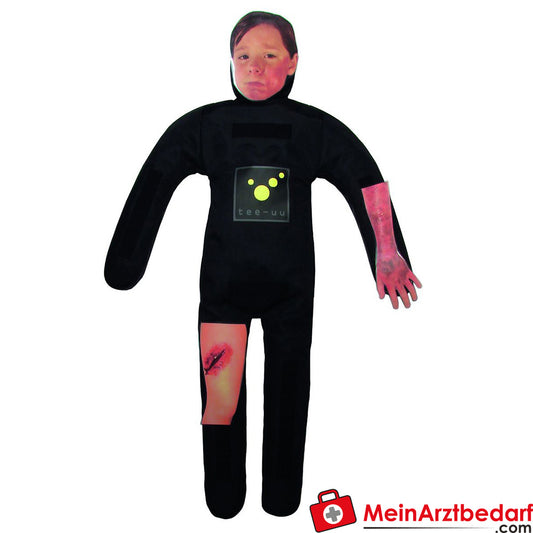 TEE-UU CRASH JUNIOR Übungspuppe - schwarz.