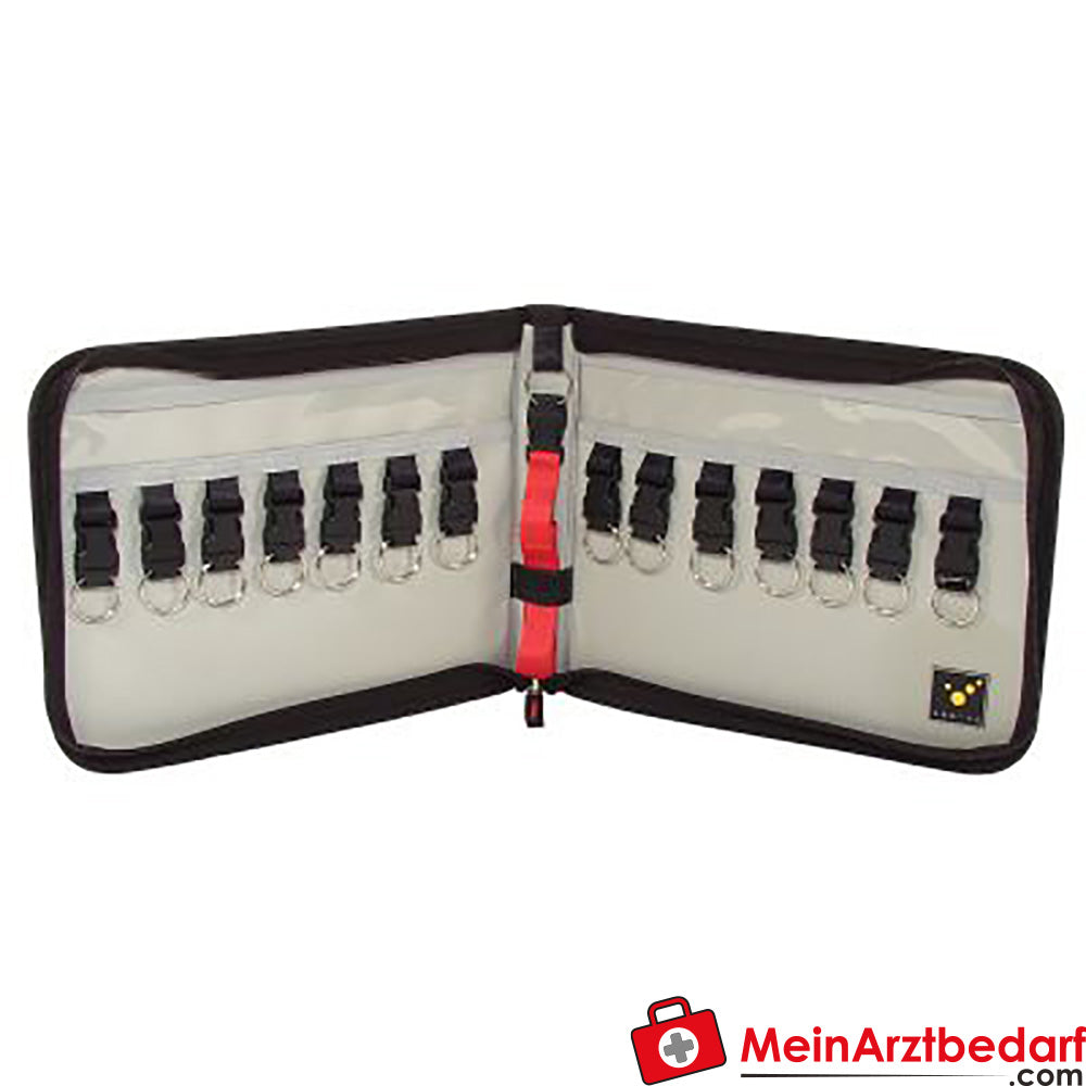 TEE-UU KEYSAFE Schlüsselmappe für 14 Schlüssel - schwarz.