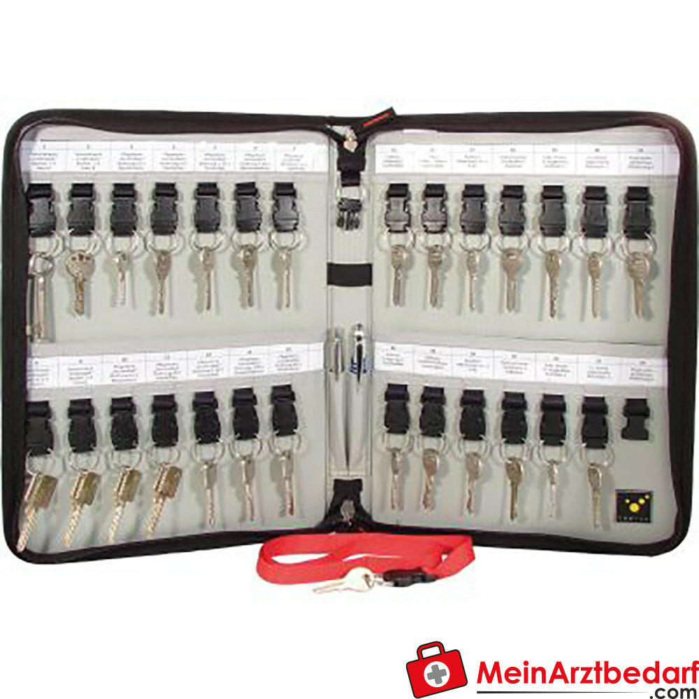 TEE-UU KEYSAFE XL Schlüsselmappe für 28 Schlüssel - schwarz.
