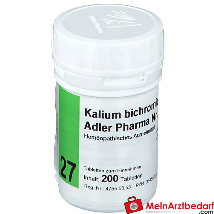 Adler Pharma Kalium bichromicum D12 Biochimie selon le Dr Schüßler n° 27