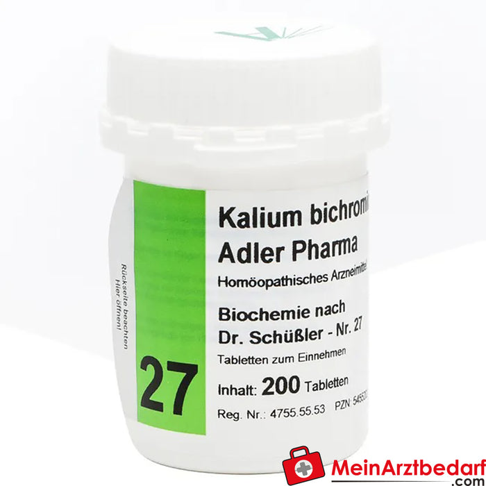 Adler Pharma Kalium bichromicum D12 Biochemie volgens Dr. Schuessler nr. 27