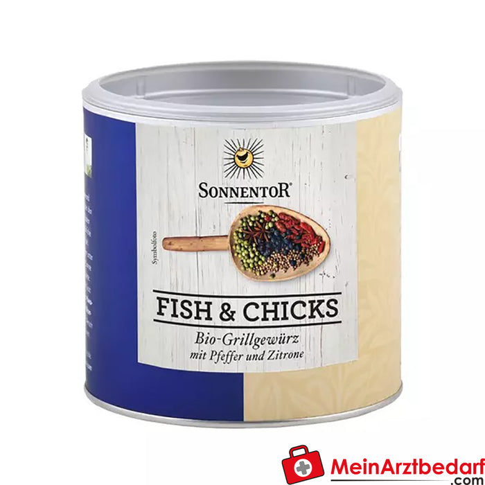 Tempero para churrasco Sonnentor Organic Fish & Chicks