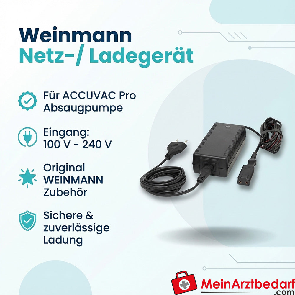 Chargeur/enrouleur Weinmann Accuvac pour 100-240 V