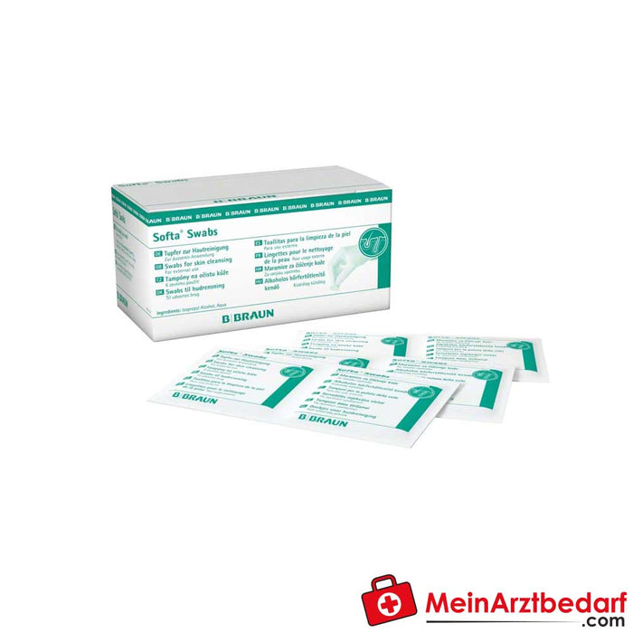 B. Braun Cotonetes de limpeza Softa Swabs, 50 x 2 peças