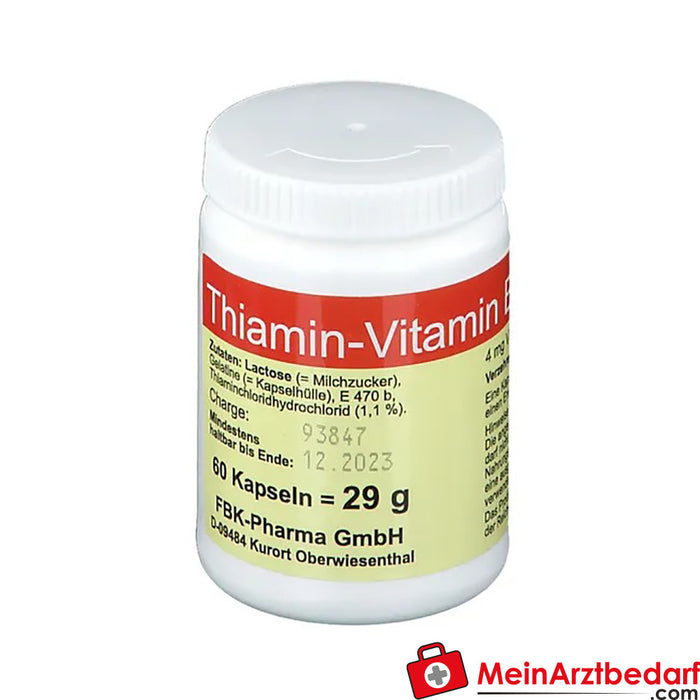 Tiamina-Vitamina B1, 60 Capsule