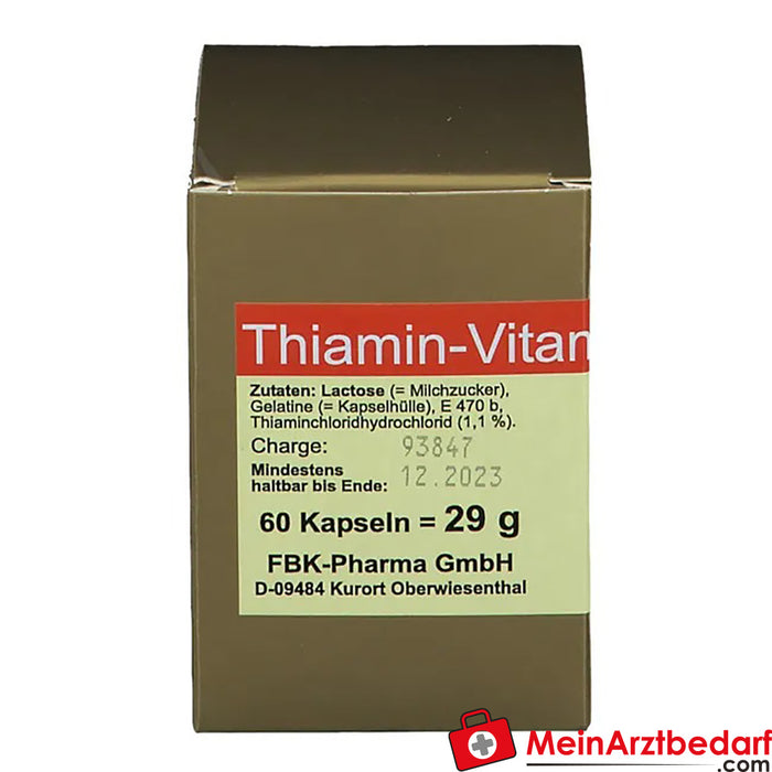 Tiamina-Vitamina B1, 60 Capsule