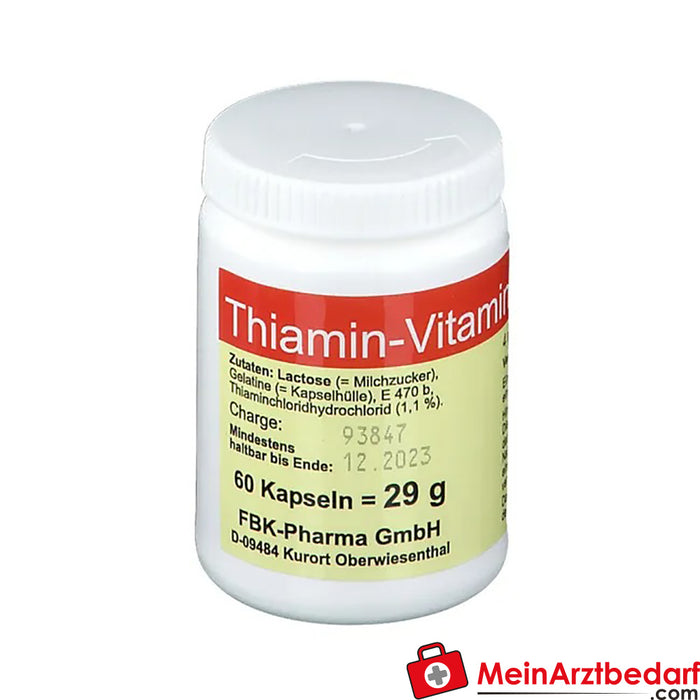 Tiamina-Vitamina B1, 60 Cápsulas