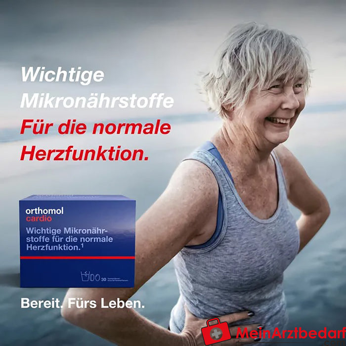 Orthomol Cardio - soutient la fonction cardiaque normale, avec magnésium, acide gras oméga-3, vitamine D - granulés/comprimés/capsules, 1 pc.