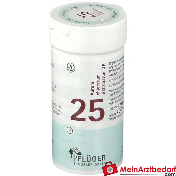 Biochemie Pflüger® No. 25 Aurum chloratum natronatum D6 Tabletki