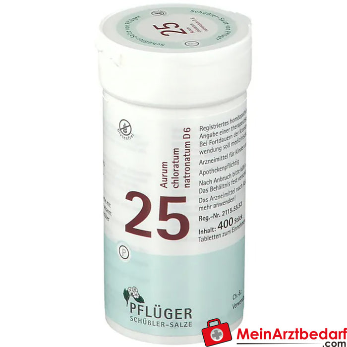 Biochimica Pflüger® No. 25 Aurum chloratum natronatum D6 Compresse