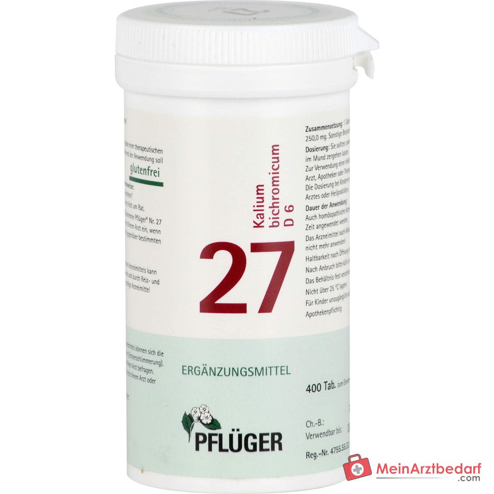 Biochemie Pflüger nr. 27 Kaliumbichromicum D6 250 mg Tabletten