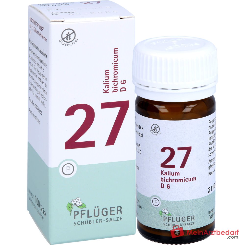 Biochemie Pflüger nr. 27 Kaliumbichromicum D6 250 mg Tabletten