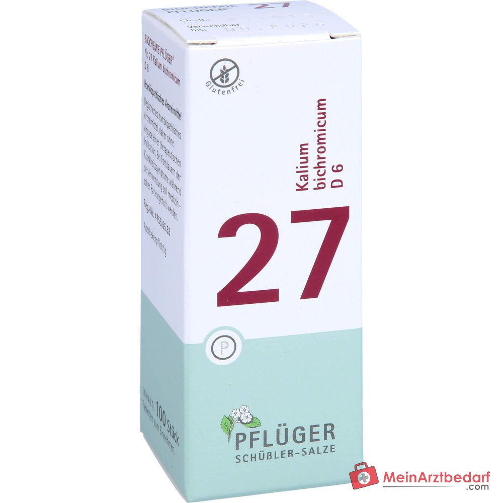 Biochemie Pflüger nr. 27 Kaliumbichromicum D6 250 mg Tabletten