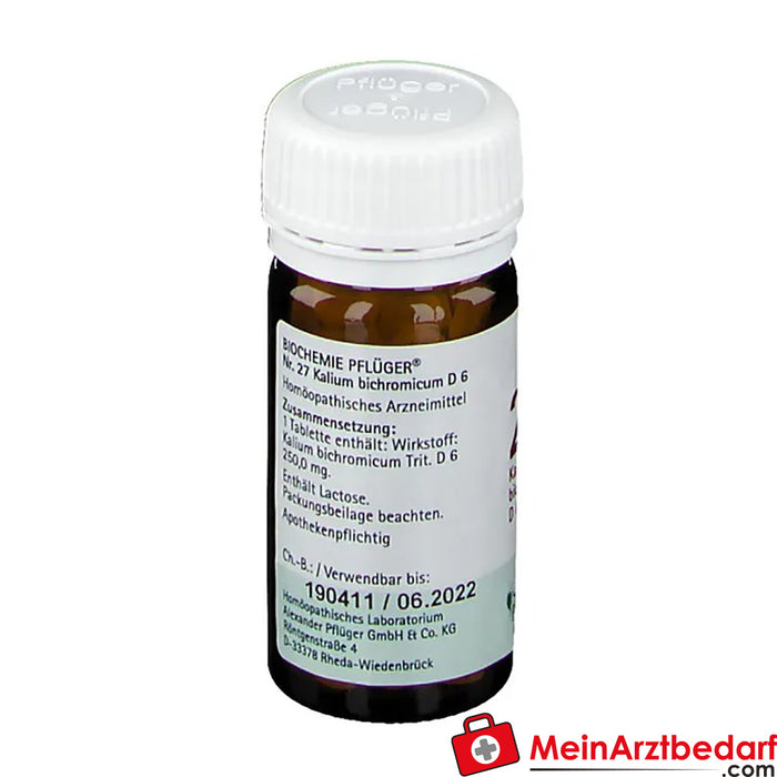 Biochemie Pflüger® No. 27 Potasyum bikromikum D6 Tablet