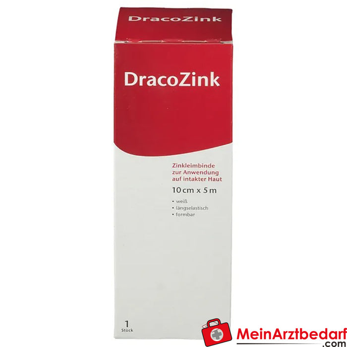 DracoZinc zinc paste bandage 10 cm x 5 m, 1 pc.