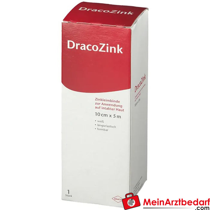 DracoZinc 锌膏绷带 10 厘米 x 5 米，1 件。