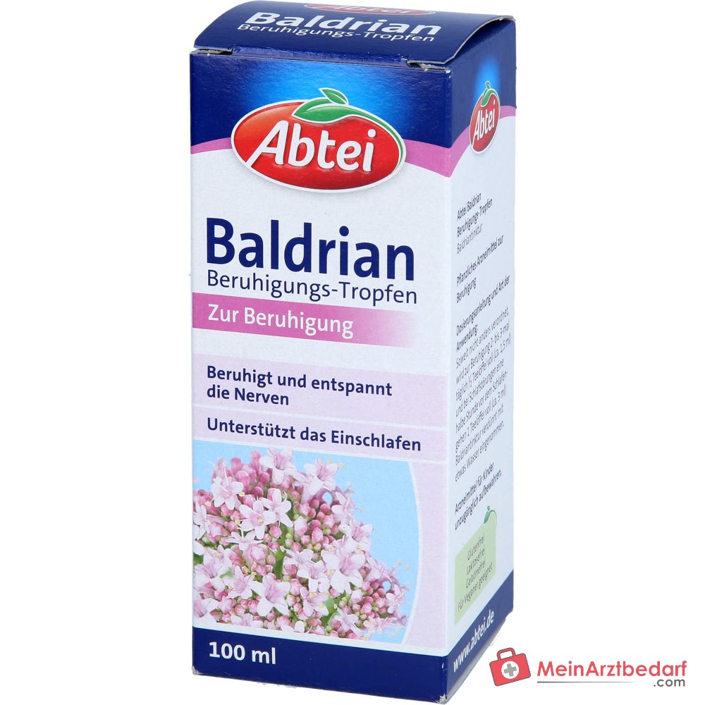 Abtei Baldrian Beruhigungs-Tropfen Baldrianwurzel-Tinktur Tropfen, 100 ml