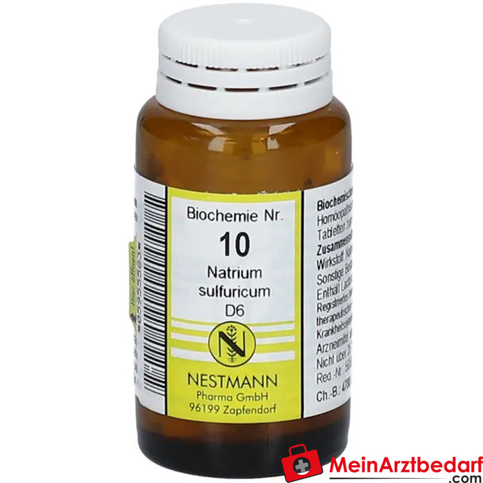 Bioquímica 10 Natrium sulphuricum D 6 Comprimidos