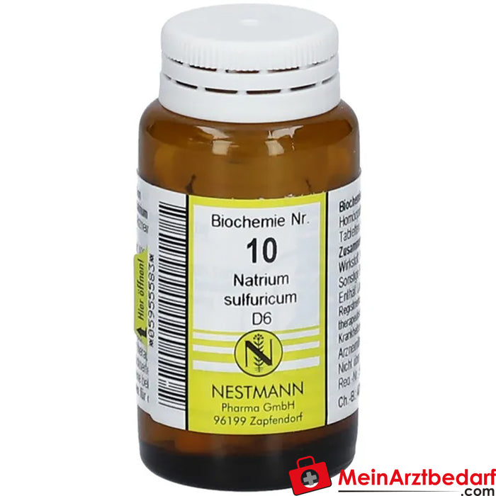 Biochemistry 10 Natrium sulphuricum D 6 Comprimidos