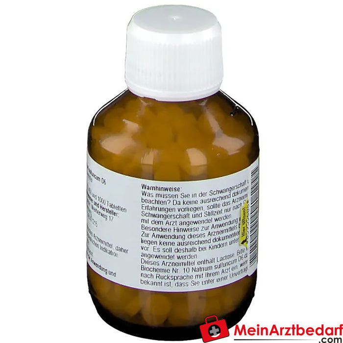 Biochemia 10 Natrium sulphuricum D 6 tabletek