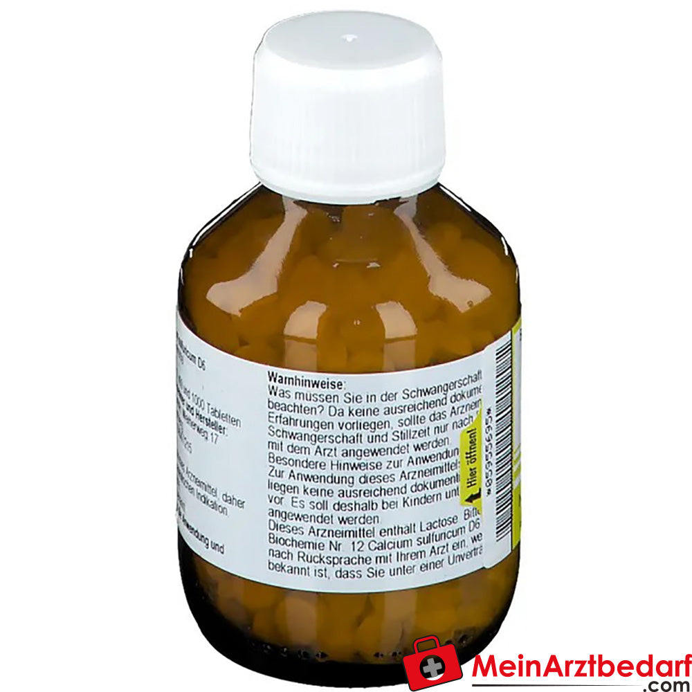 Biochemie Nr. 12 Calcium sulfuricum D6.