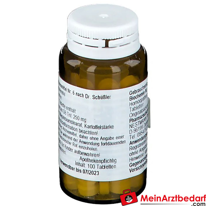 Biochemistry 6 Kalium sulfuricum D 6 Tablets