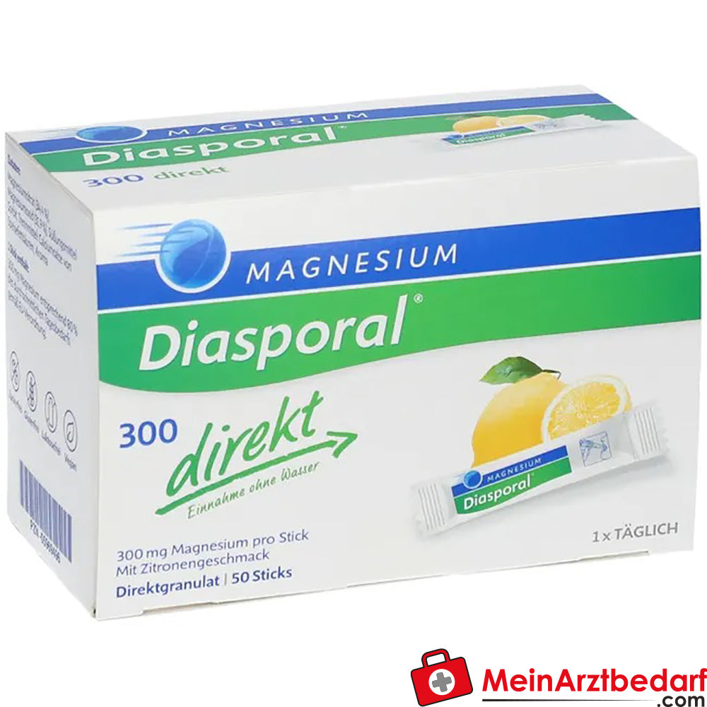 Magnesium Diasporal® 300 direkt Zitrone, 50 St..