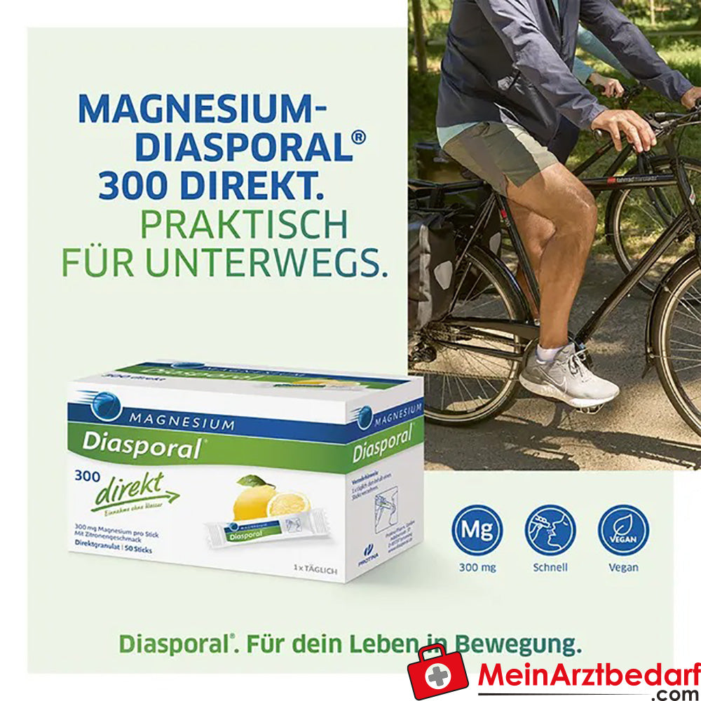 Magnesium Diasporal® 300 direkt Zitrone, 50 St..