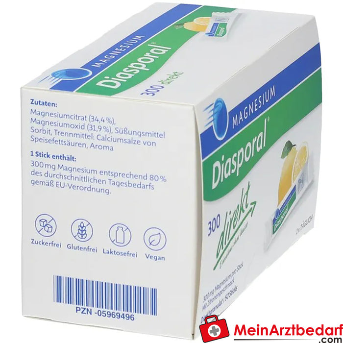 Magnesium Diasporal® 300 direct lemon, 50 pcs.