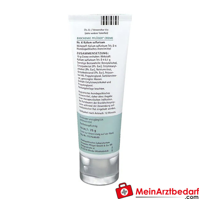 Biochemie Pflüger® No. 6 Potassium sulphuricum D4 Cream