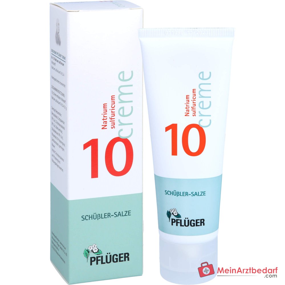 Pflüger Biochemie Crème N° 10 Natrium sulfuricum D4 Crème, 75 g