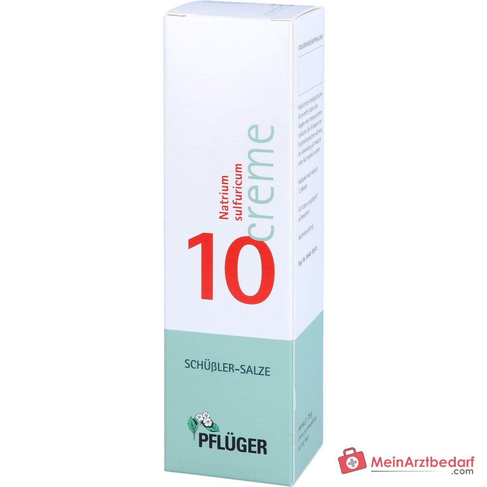 Pflüger Biochemie Crème N° 10 Natrium sulfuricum D4 Crème, 75 g