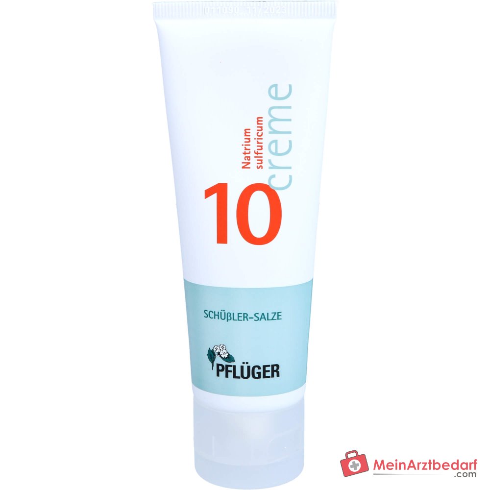 Pflüger Biochemie Crème N° 10 Natrium sulfuricum D4 Crème, 75 g