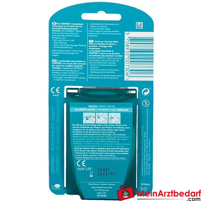 Compeed® 中号水疱贴，5 片装