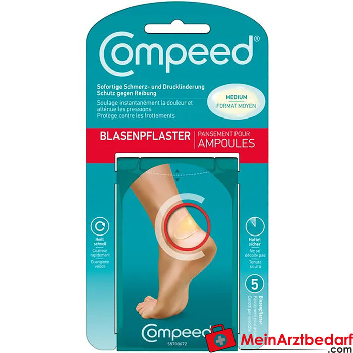 Compeed® Tiritas para ampollas medianas, 5 unid.