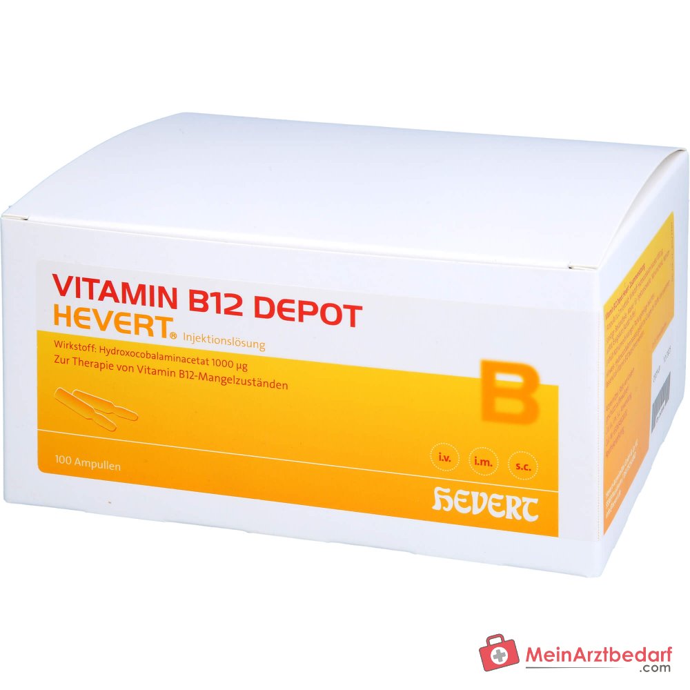 Hevert Vitamine B12 Dépôt, 100 ampoules