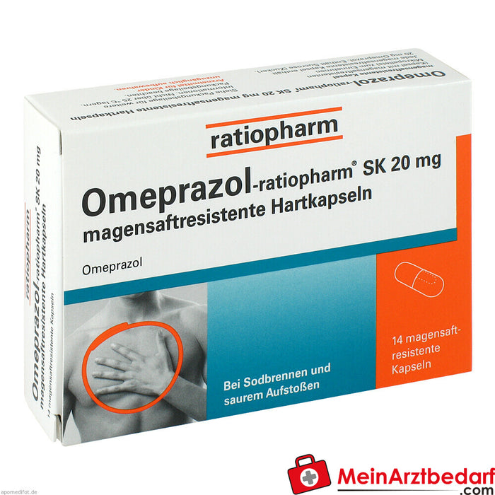 Omeprazolo-ratiopharm SK 20 mg