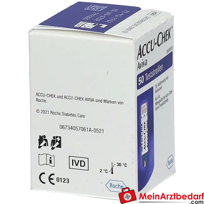 ACCU-CHEK® Aviva Test Stripleri Plazma II, 50 adet.