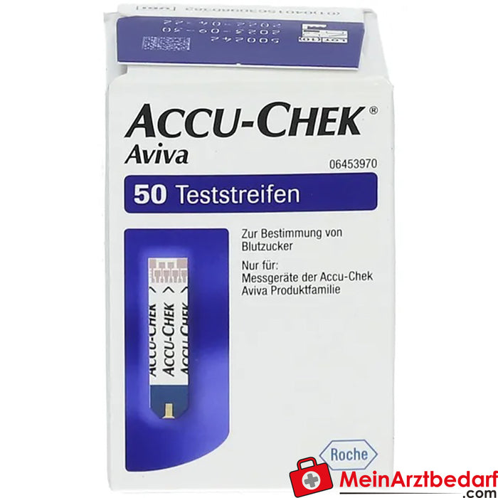 ACCU-CHEK® Aviva Tiras-teste Plasma II, 50 unid.