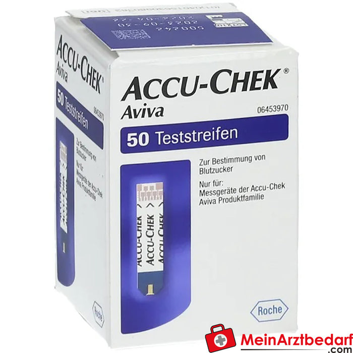 ACCU-CHEK® Aviva Bandelettes de test Plasma II, 50 pièces