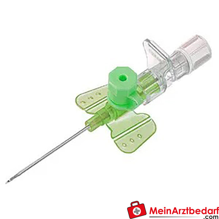 Vasofix® Braunüle® 1,30 x 33 mm G 18 verde (con anello bianco), 1 pz.