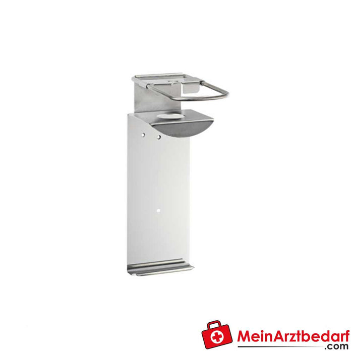 B. Soportes de pared de acero inoxidable Braun para productos de higiene de manos