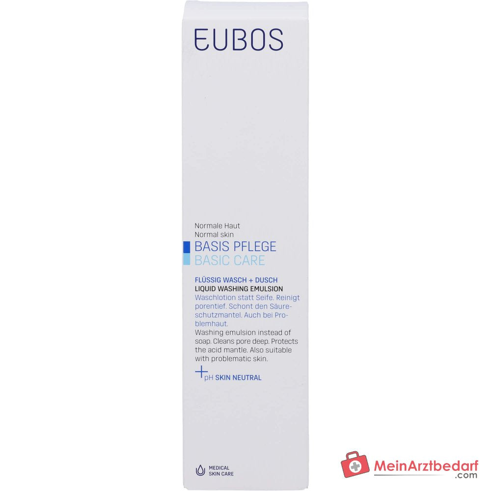 Eubos Basis Pflege Flüssig Wasch + Dusch Waschlotion mit Dosierspender, 400 ml.