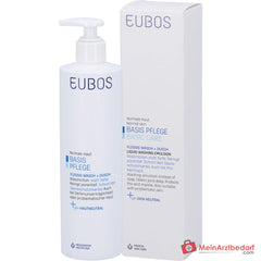Eubos Basis Pflege Flüssig Wasch + Dusch Waschlotion mit Dosierspender, 400 ml.