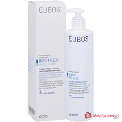 Eubos Basis Pflege Flüssig Wasch + Dusch Waschlotion mit Dosierspender, 400 ml.