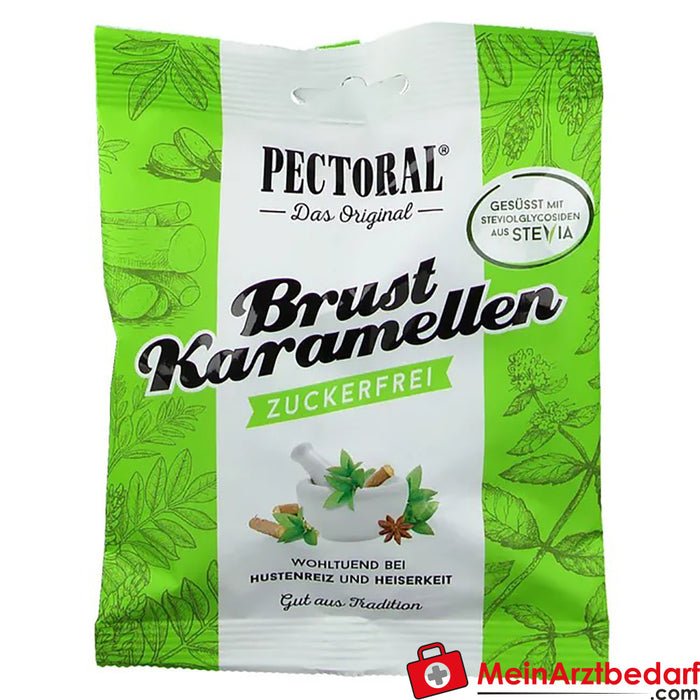 Original PECTORAL® Caramelos de peito sem açúcar, 60g