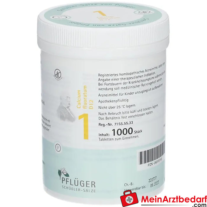 Biochemie Pflüger® 1 号氟化钙 D12 片剂