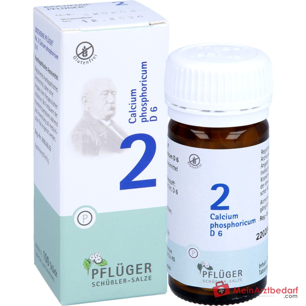Pflüger Biochemia Nr 2 Calcium phosphoricum D6 Tabletki, 100 szt.